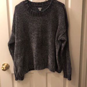Oversized Cropped aerie Chenille Sweater